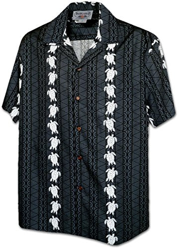Turtle Panel Men's Aloha Shirts